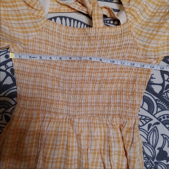 Rahi smocked gingham midi dress size XS - Picture 13 of 15
